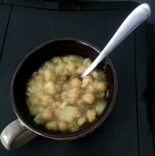 potato chick pea soup